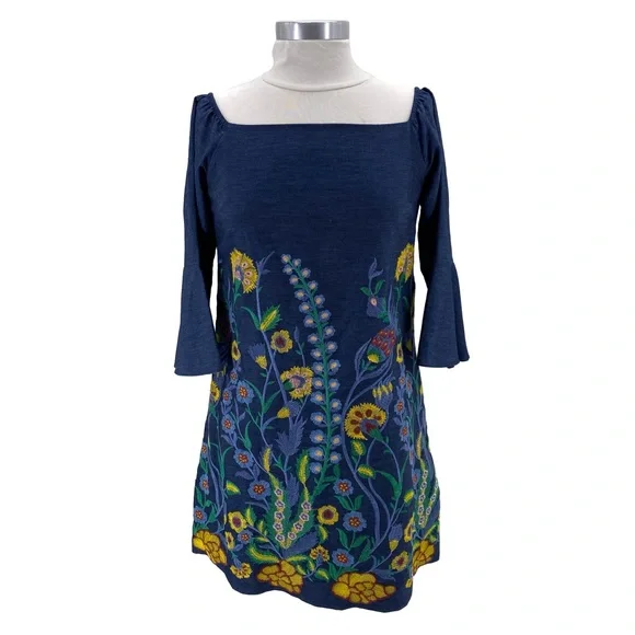 Alice + Olivia | Dresses | Alice Olivia Blue Floral Dress | Poshmark
